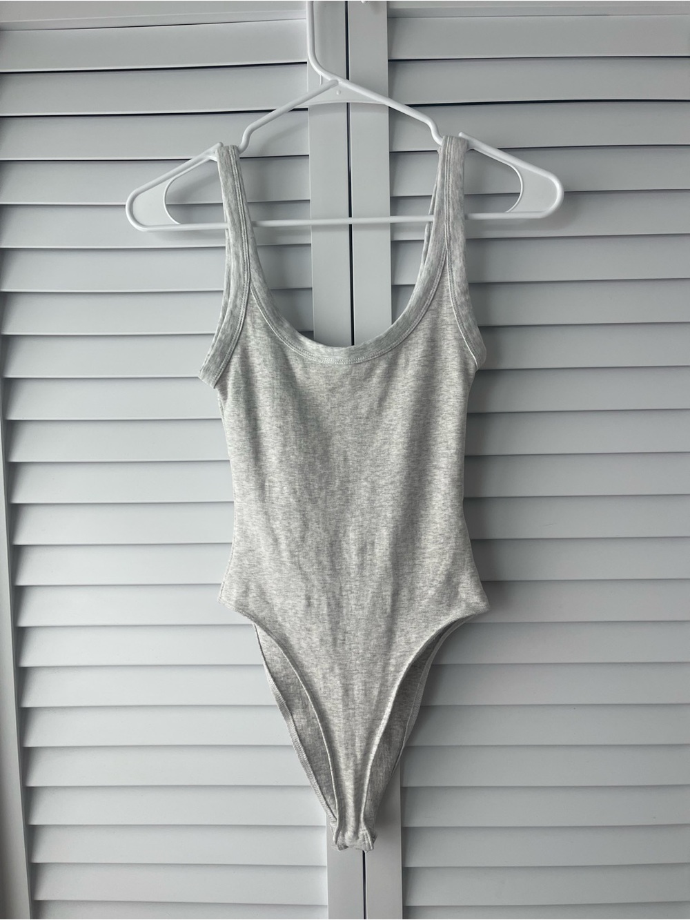 Zara Light Gray Girls' Tank One-Piece Bodysuit